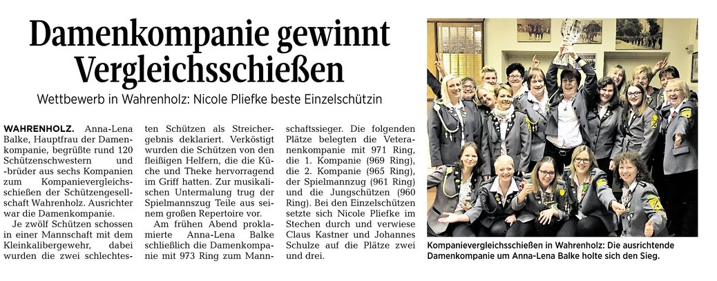 Bericht der Aller-Zeitung vom 08.03.2017